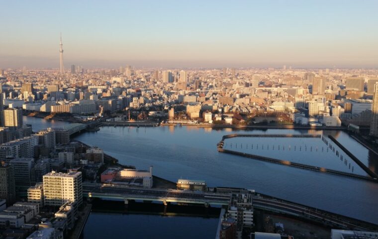 元旦の東京の海