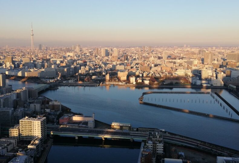 元旦の東京の海